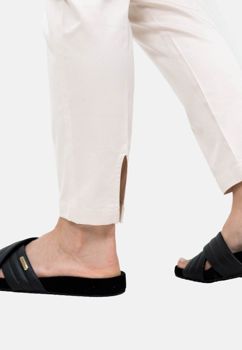 Pantalon Salo QVD blanc en coton 100% biologique par 1 People