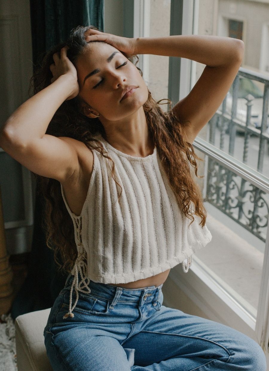 Selene Side Tie Top - Ecru - Narah Soleigh