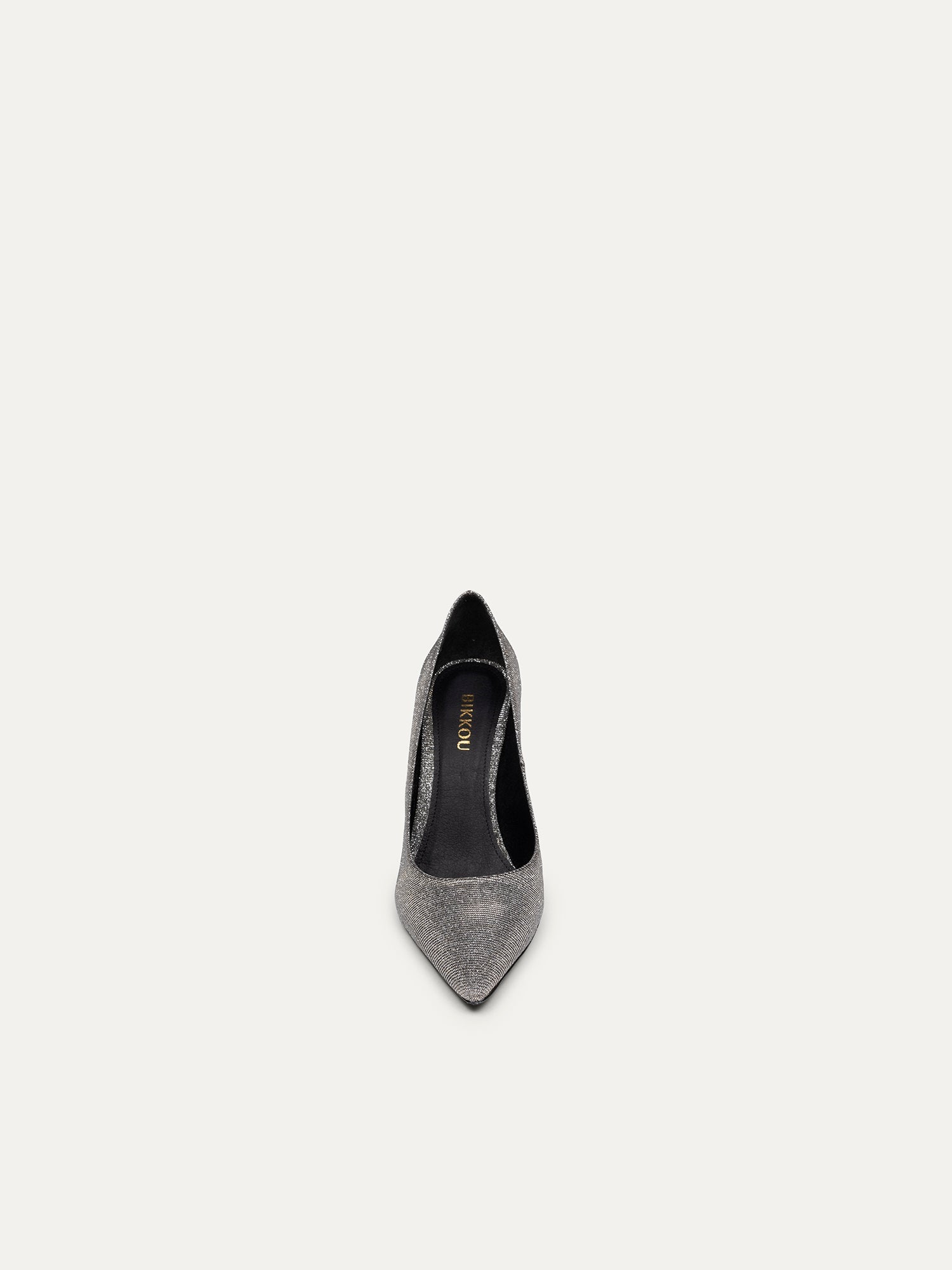 Escarpins gris pailletés 23h30 Vendredi soir c'est soirée cocktail réalisé à partir de matières recyclées de Bikkou