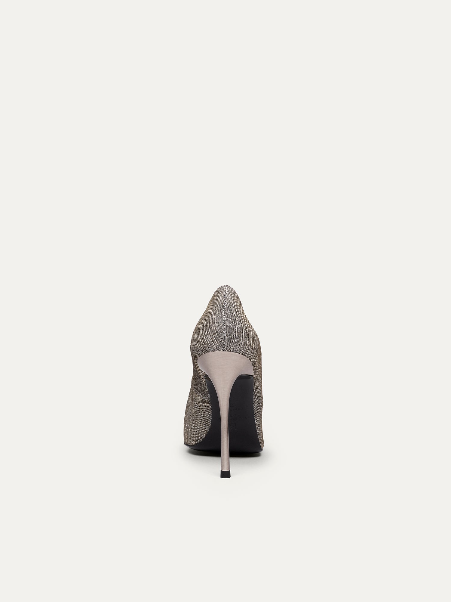 Escarpins gris pailletés 23h30 Vendredi soir c'est soirée cocktail réalisé à partir de matières recyclées de Bikkou