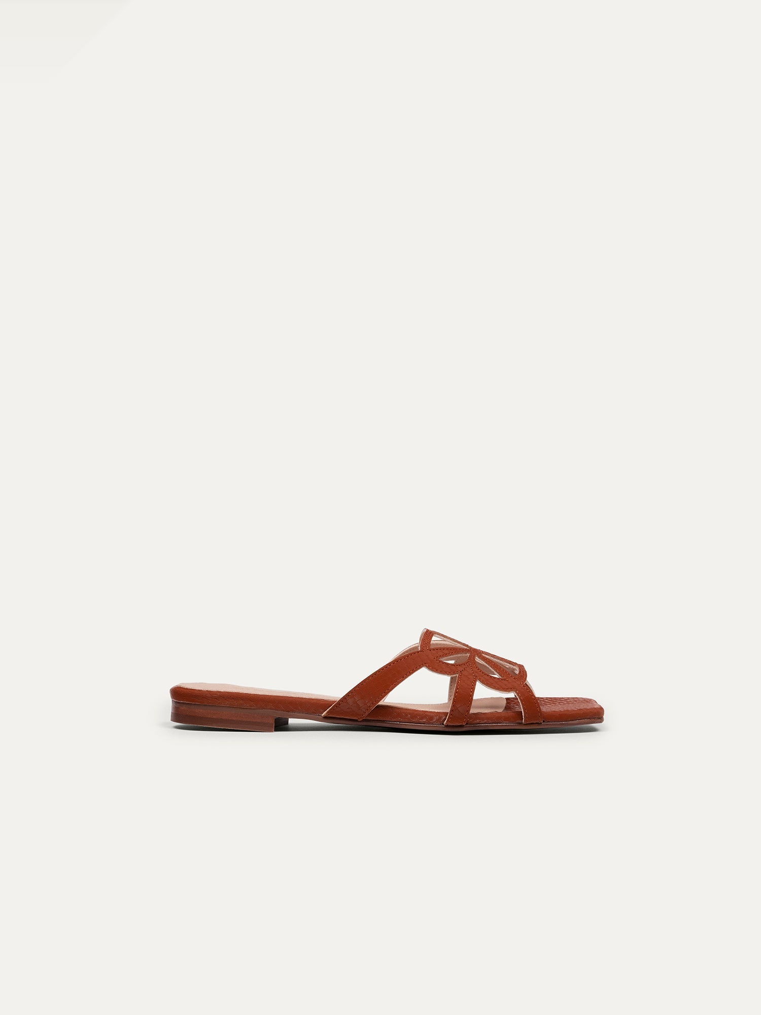 Brown mules 7 pm Sunset at the beach made of recycled polyester by Bikkou