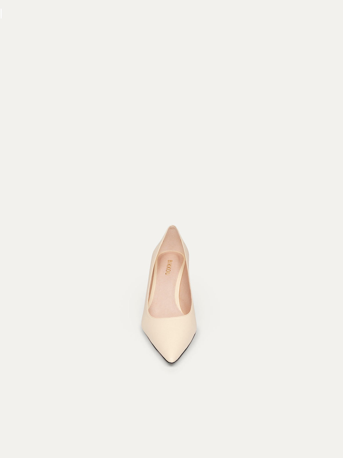 Bikkou 10AM Monday at the Office vegan cream pumps front view