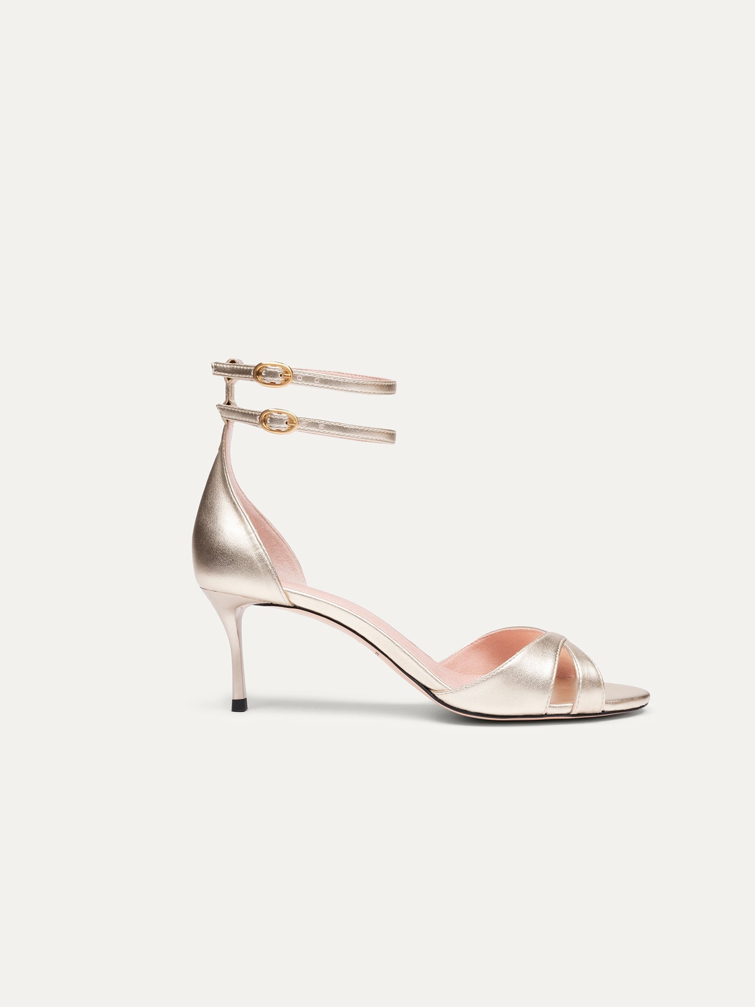 Talons hauts doré clair 12h30 Déjeuner d'été en polyester recyclé par Bikkou