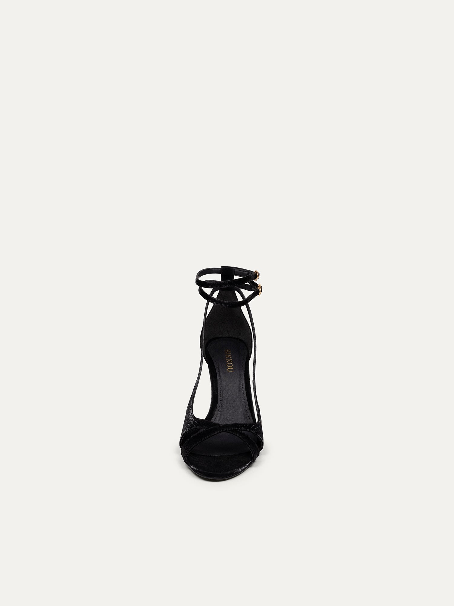 Black high heels 9 pm Drinks with friends made of recycled polyester by Bikkou