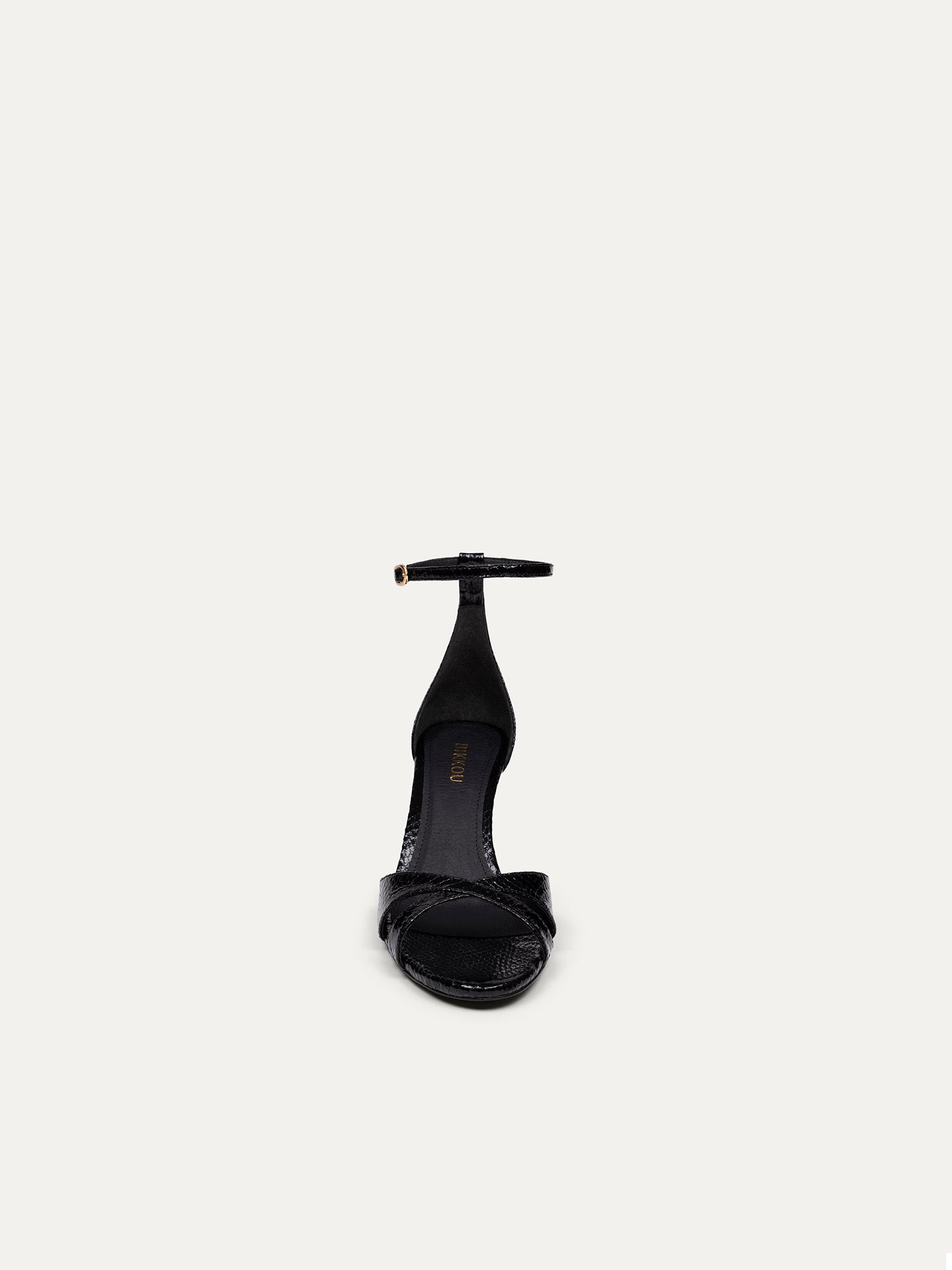 Black High Heels 12:30 pm Summer lunch in Python Specchio by Bikkou