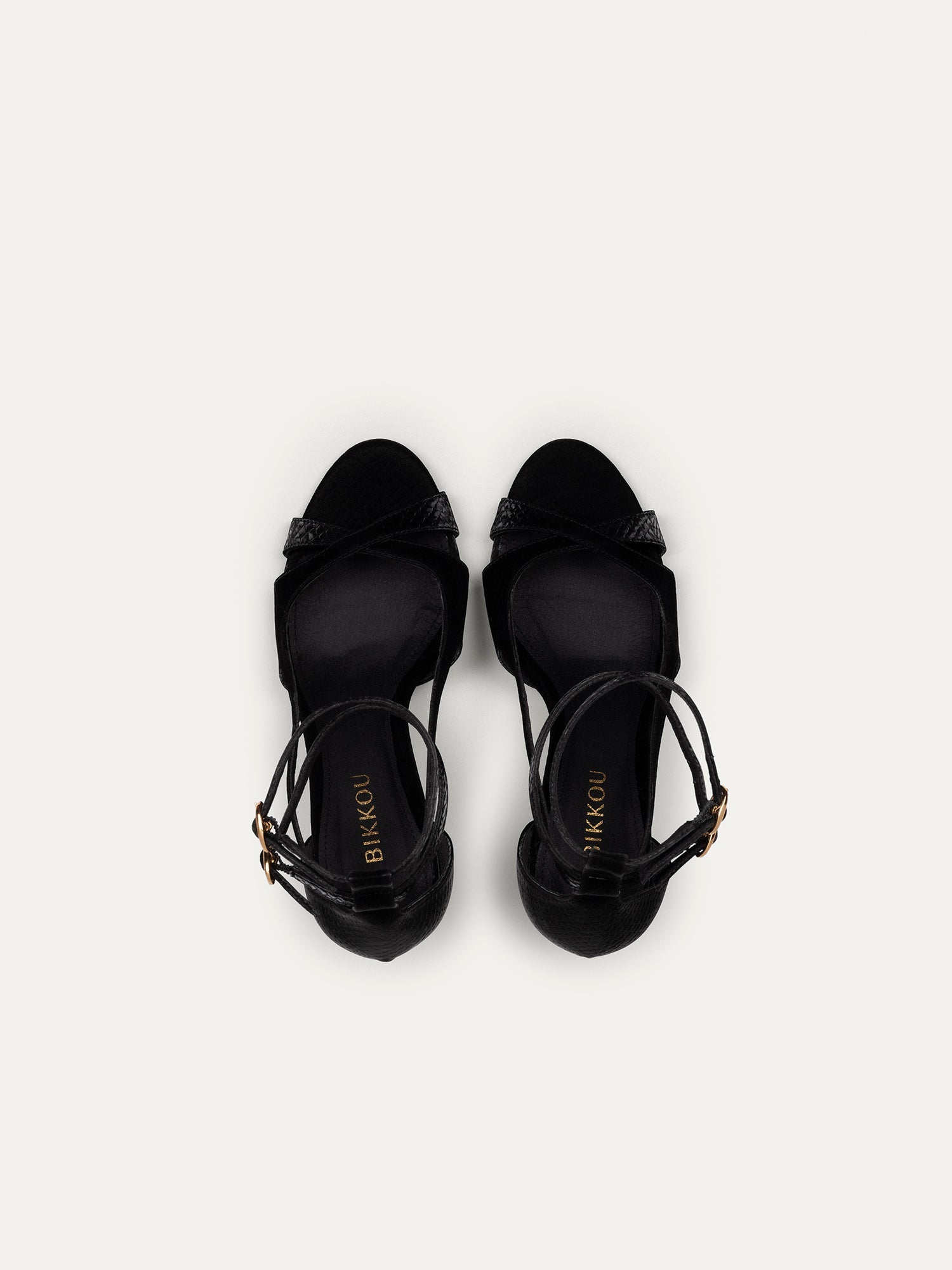 Black high heels 9 pm Drinks with friends made of recycled polyester by Bikkou