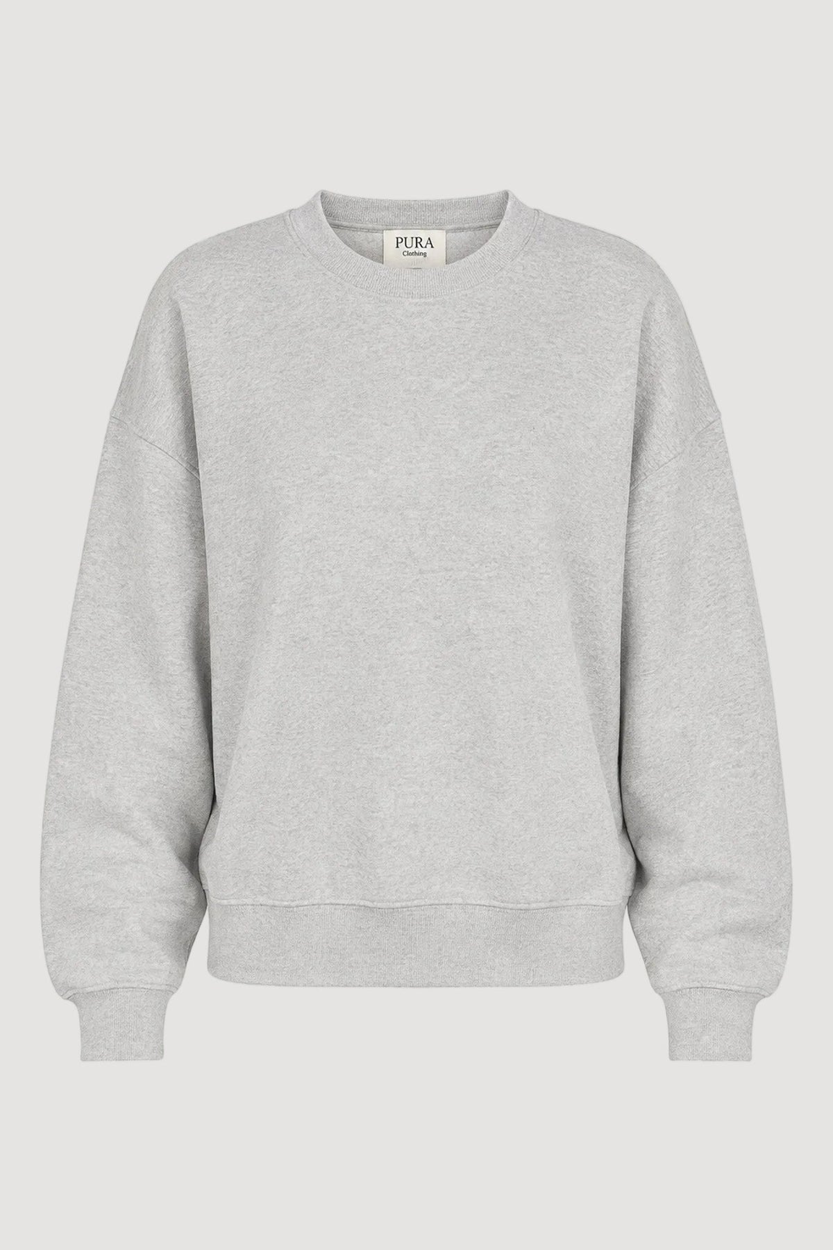Graues Sweatshirt Oversized aus 100% Bio-Baumwolle von Pura Clothing