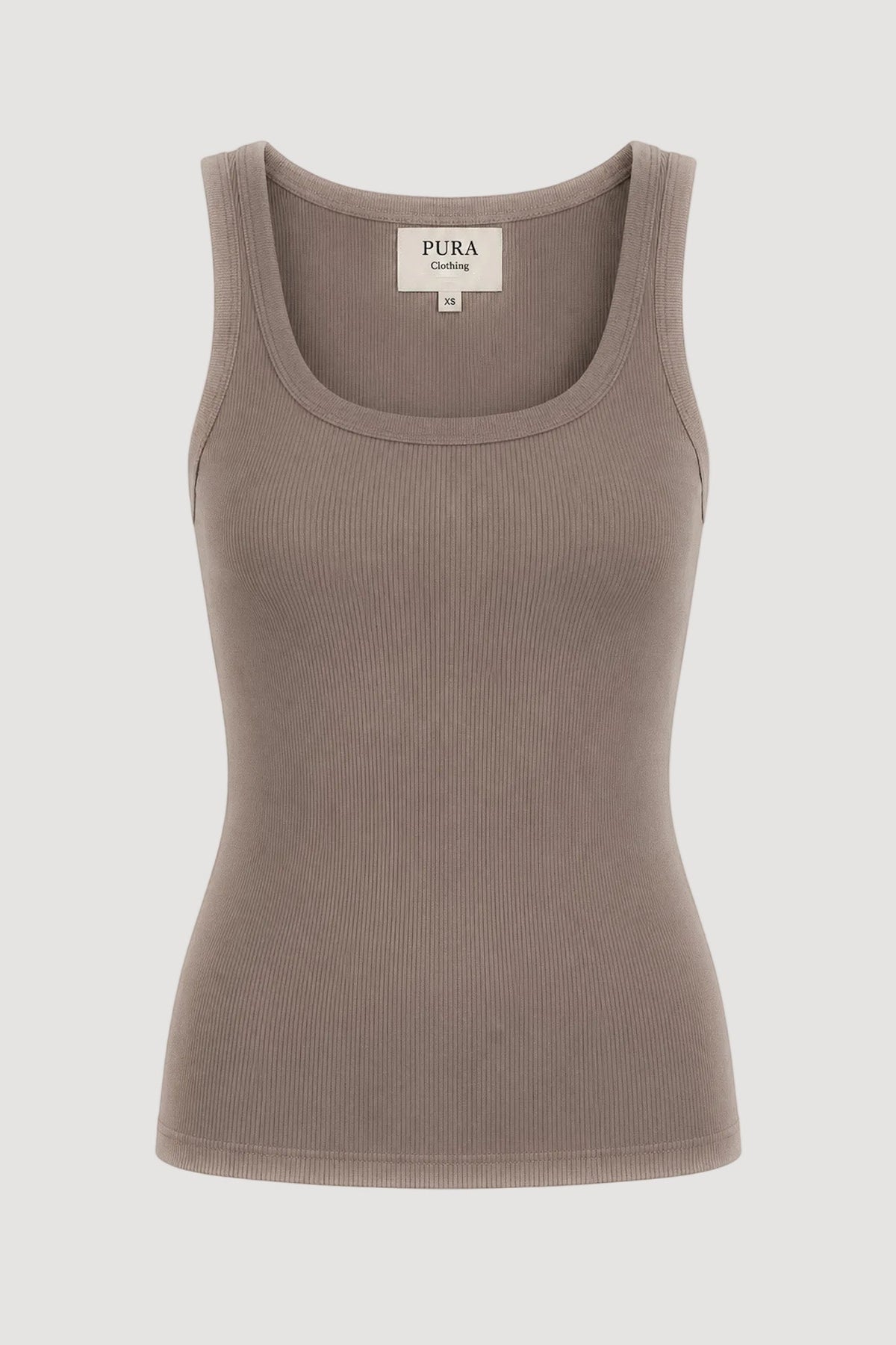 Braunes Top aus 100% Bio-Baumwolle von Pura Clothing