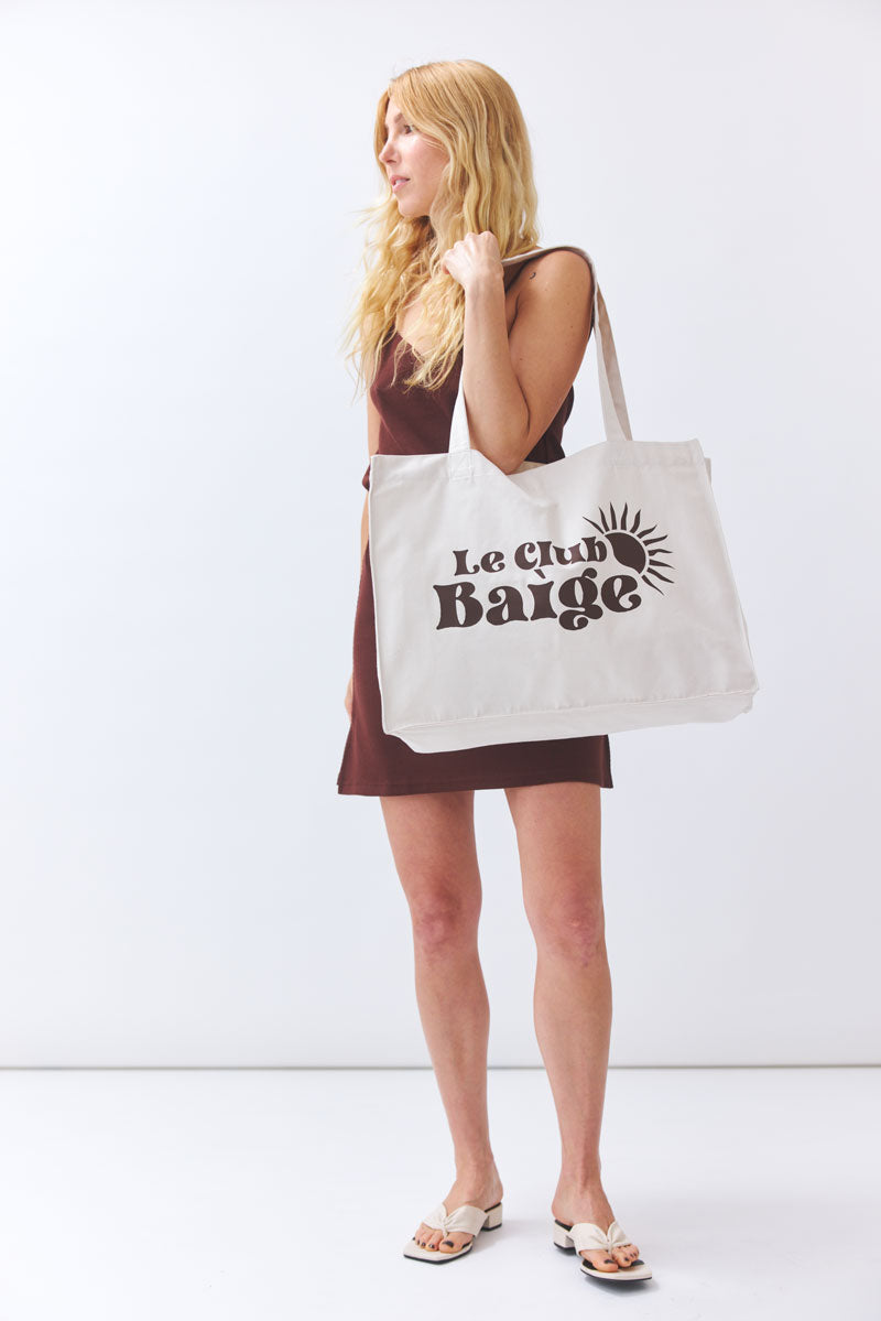 Shopper Le Club Baìge - natural aus Bio Baumwolle von BAIGE THE LABEL