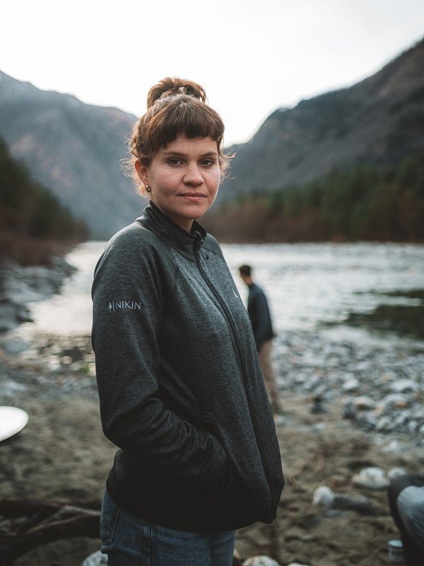 TreeJacket Fleece Outdoor Women - Anthracite Mel - JACKET - NIKIN