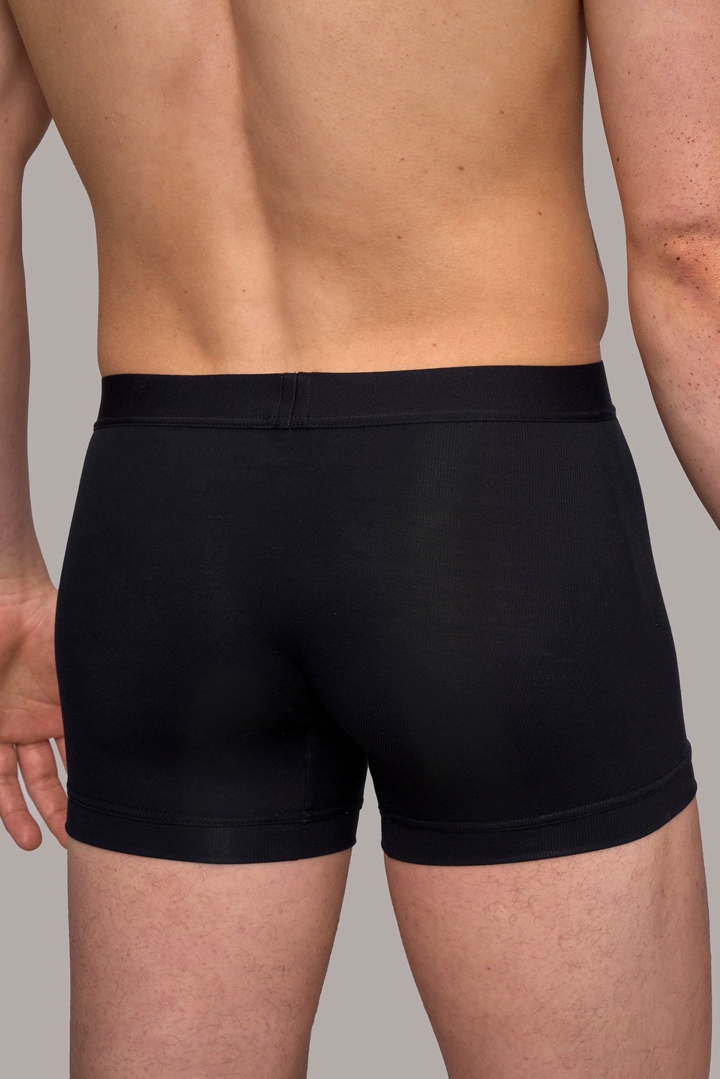 Boxer briefs / underpants with a new waistband in black made from natural MicroModal from moi-basics