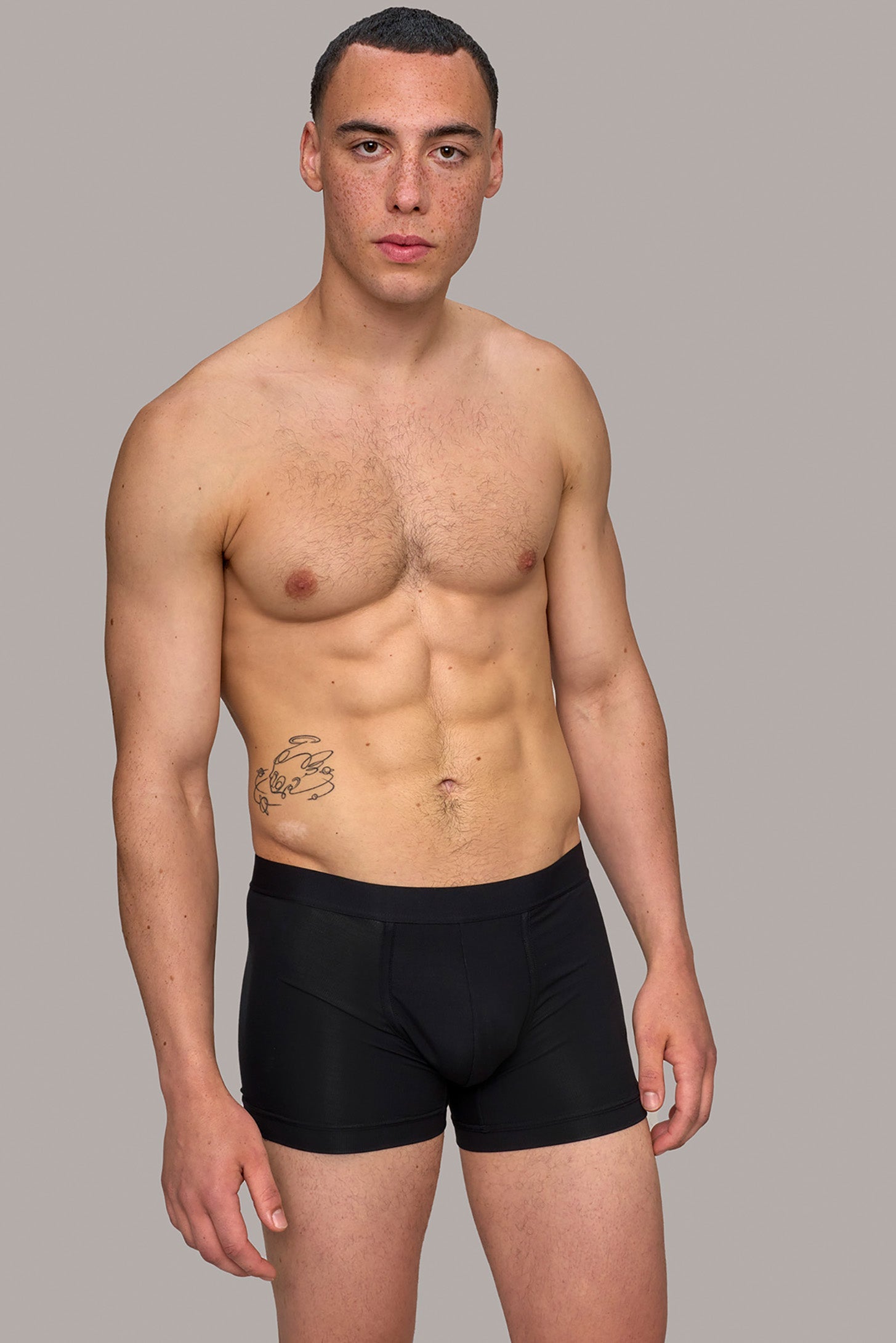 Boxer briefs / underpants with a new waistband in black made from natural MicroModal from moi-basics