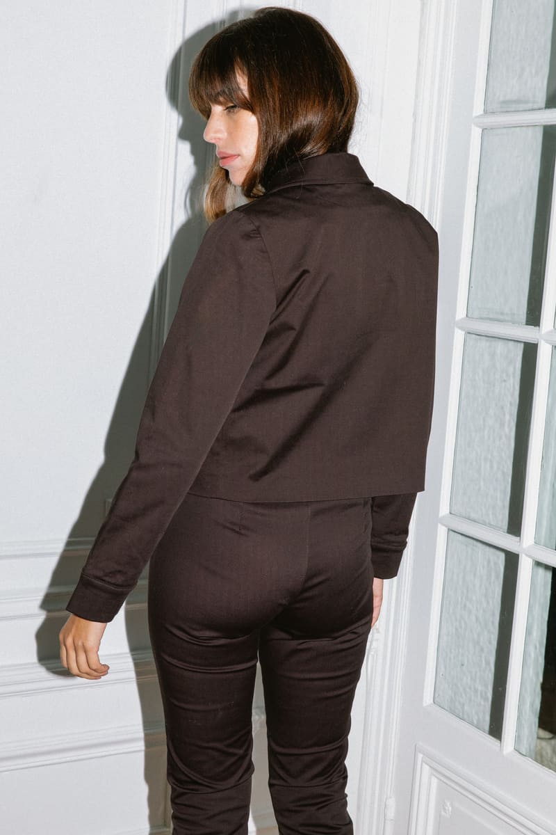 Braune Jacke Dahlila aus Biobaumwolle von Avani