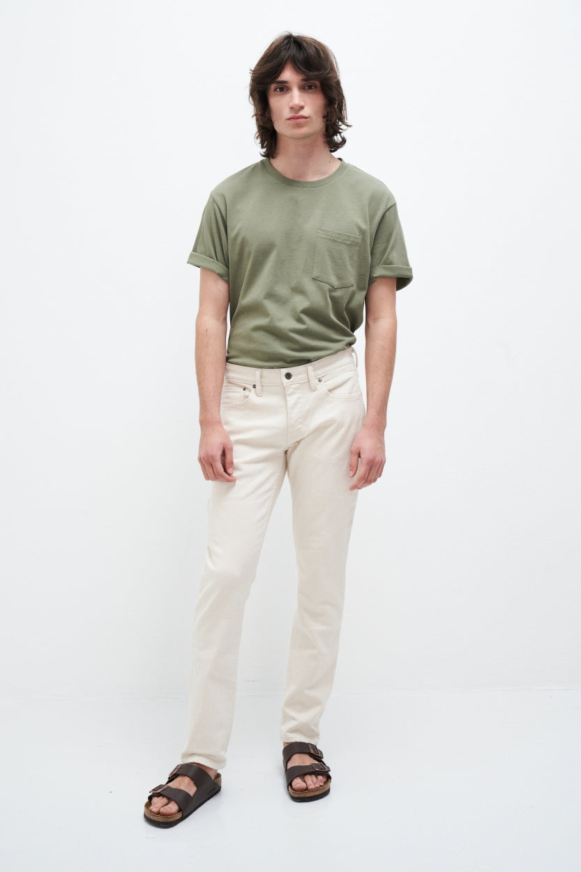 Jeans Jim Tapered in undyed aus Bio - Baumwolle von Kuyichi
