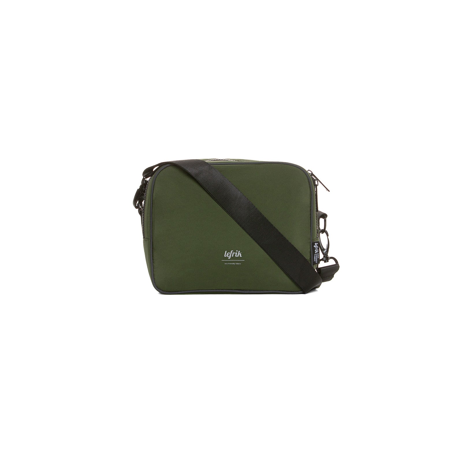 Dunkel-grüne Crossbody-Tasche Tokay Tech (2.5l) aus recycelten PET-Plastikflaschen von Lefrik