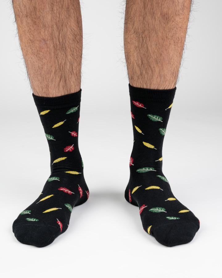 Black | TreeSocks Standard Leaves - Socks - NIKIN