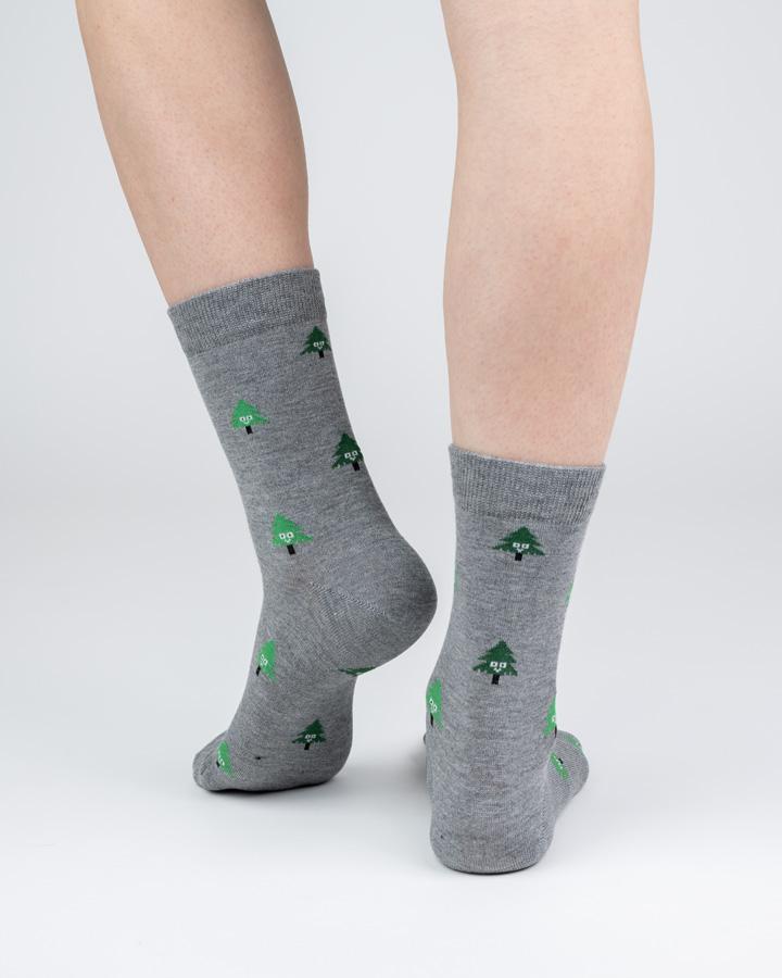 Light Grey | TreeSocks Standard HappyTree - Socks - NIKIN