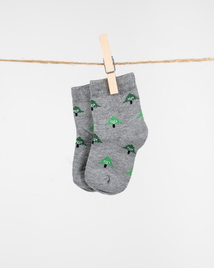Light Grey | TreeSocks Kids HappyTree - Socks - NIKIN