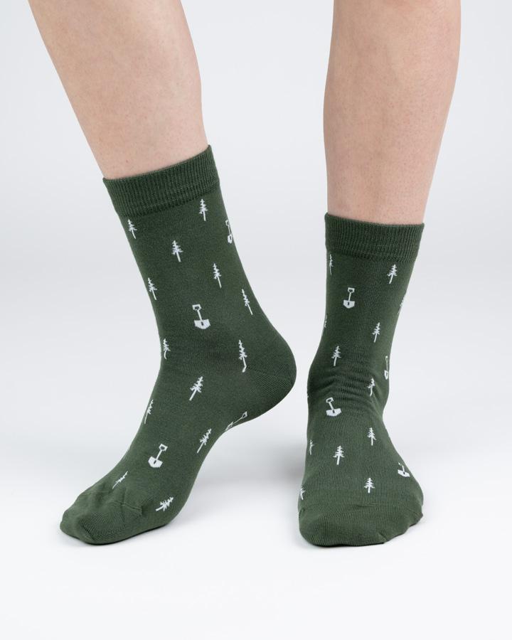 Green | TreeSocks Standard Allover Shovel - Socks - NIKIN