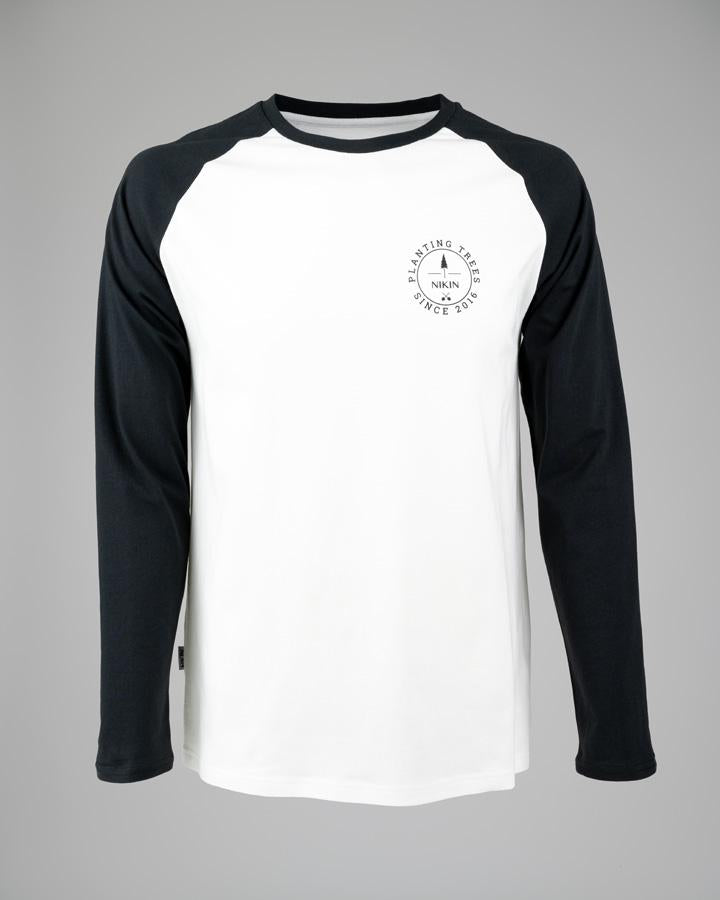 Black-White | TreeShirt Longsleeve Raglan Circle Unisex - Shirt - NIKIN