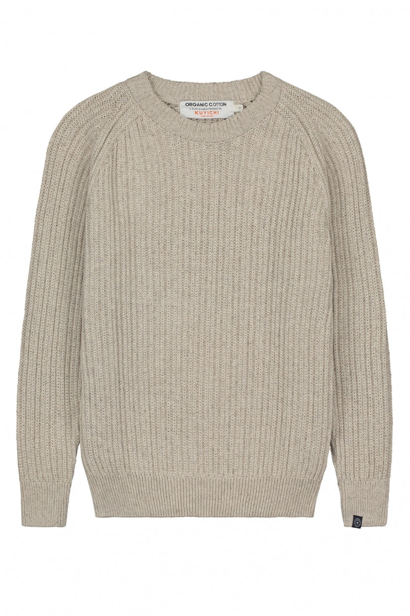 Strick Sweater Christa in offwhite aus 100% Bio - Baumwolle von Kuyichi
