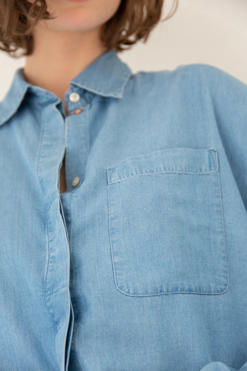 Bluse Mia im Jeans-Look aus Tencel von Kuyichi
