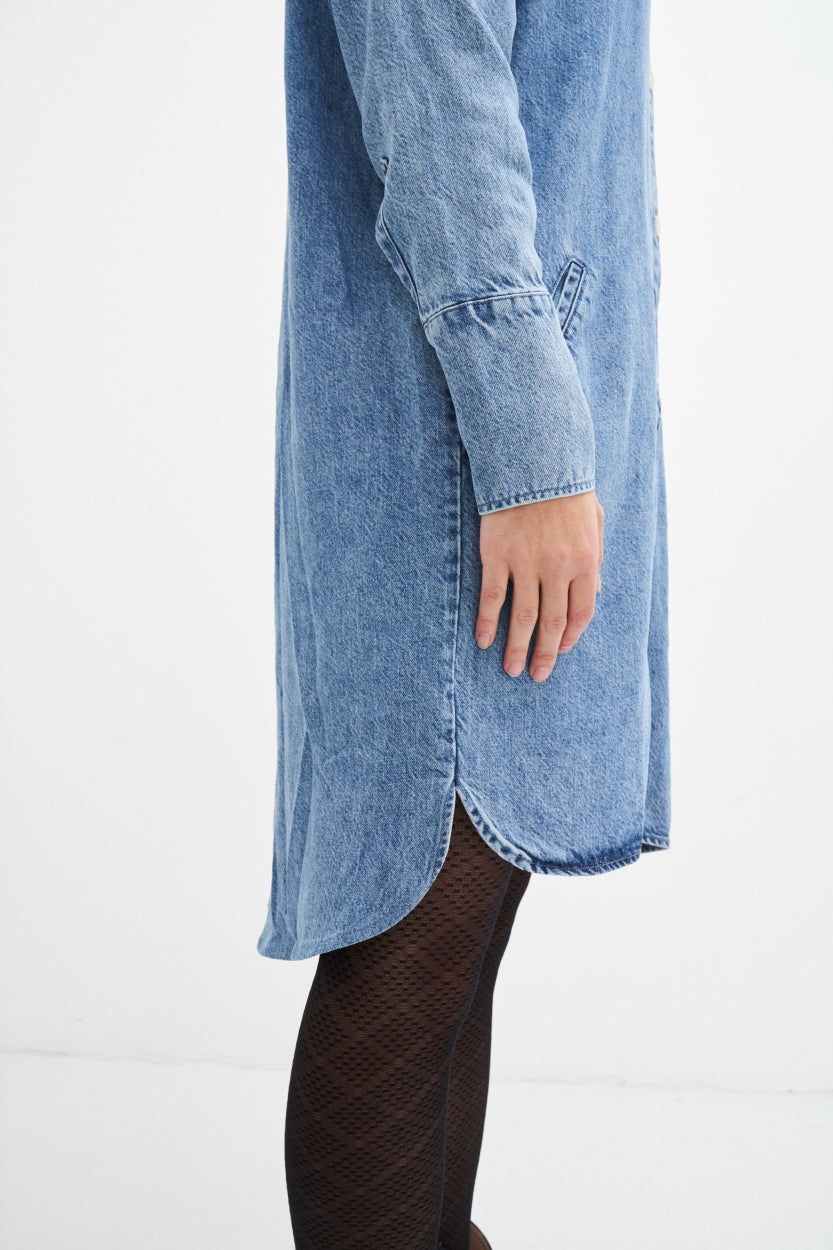 Kleid Mara in True blue aus Tencel von Kuyichi