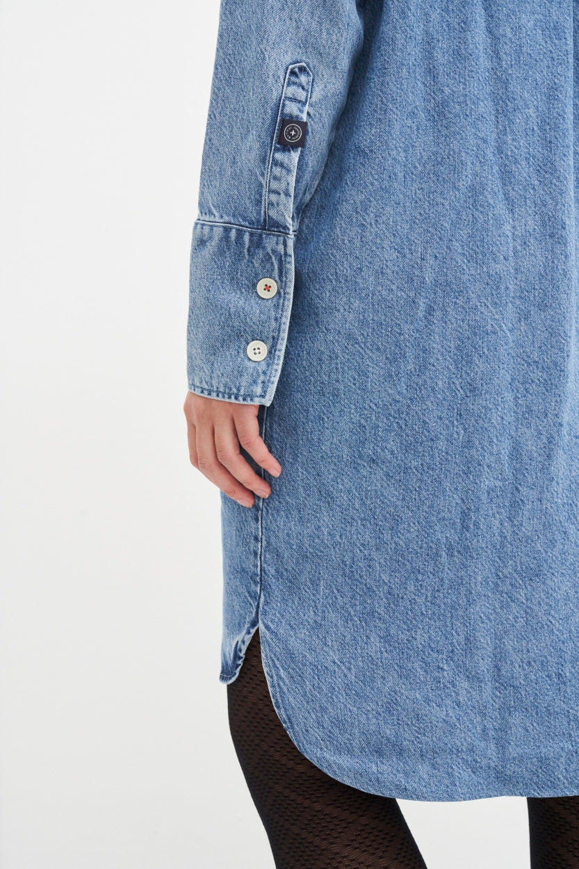Kleid Mara in True blue aus Tencel von Kuyichi