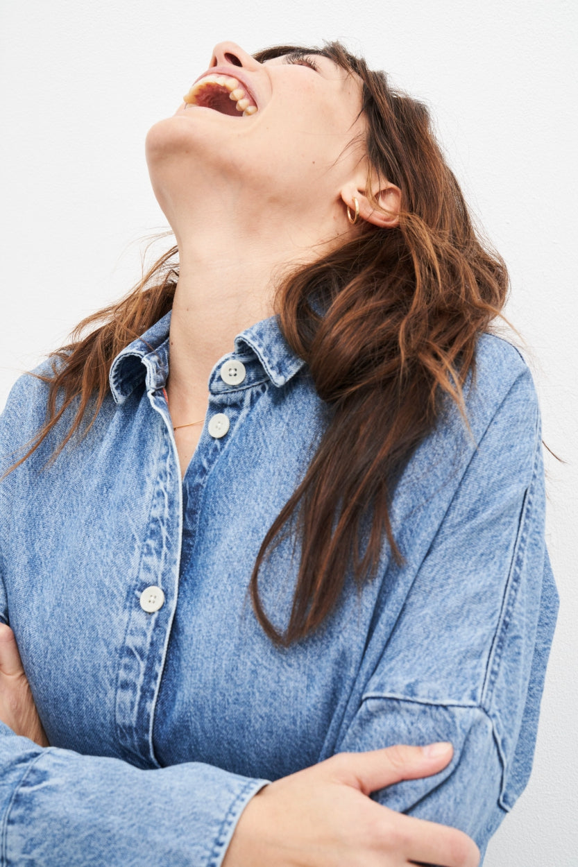Kleid Mara in True blue aus Tencel von Kuyichi
