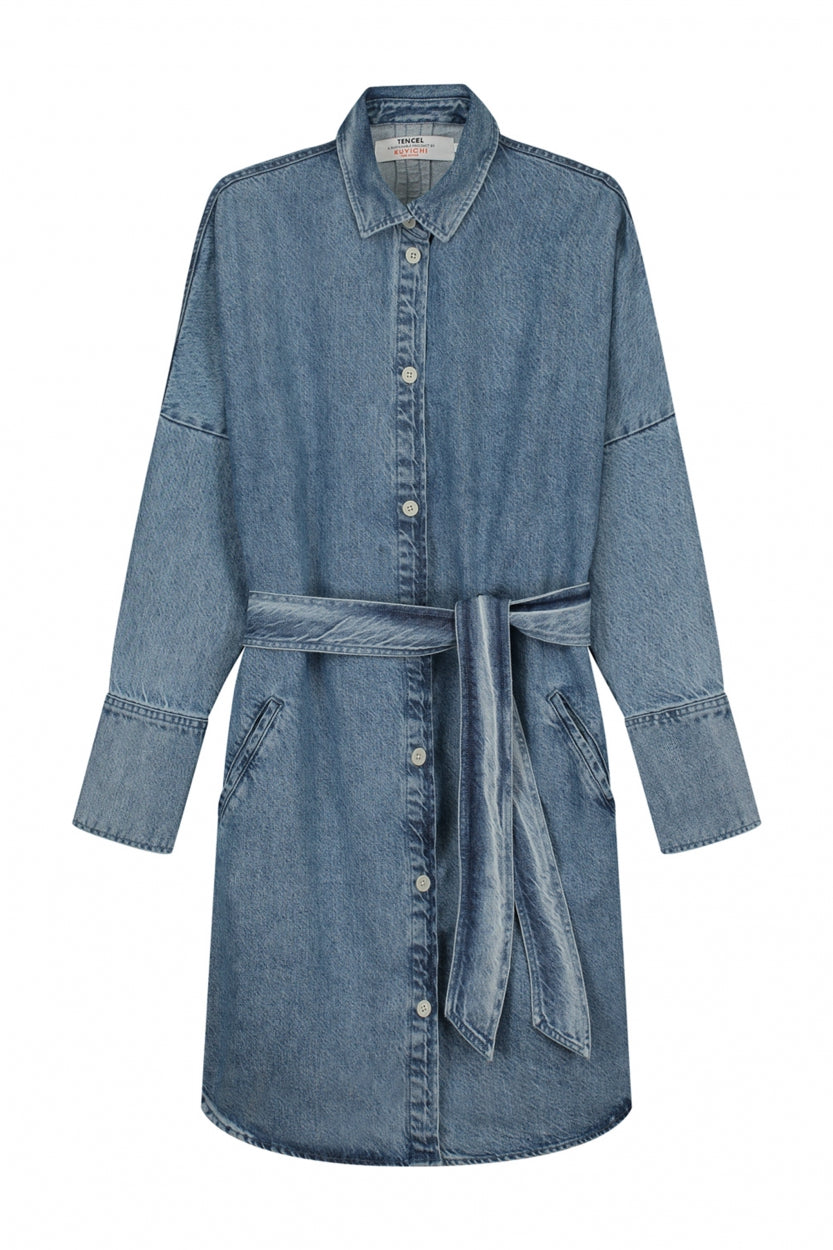 Kleid Mara in True blue aus Tencel von Kuyichi