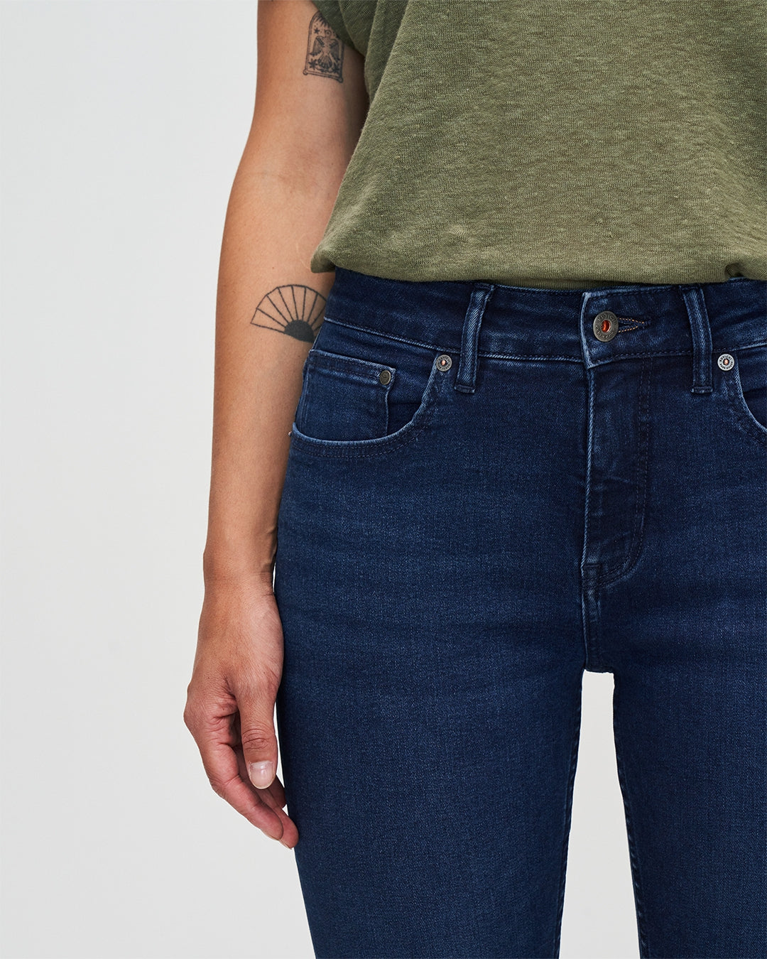 Jeans Carey Skinny in True Blue aus Bio - Baumwolle von Kuyichi