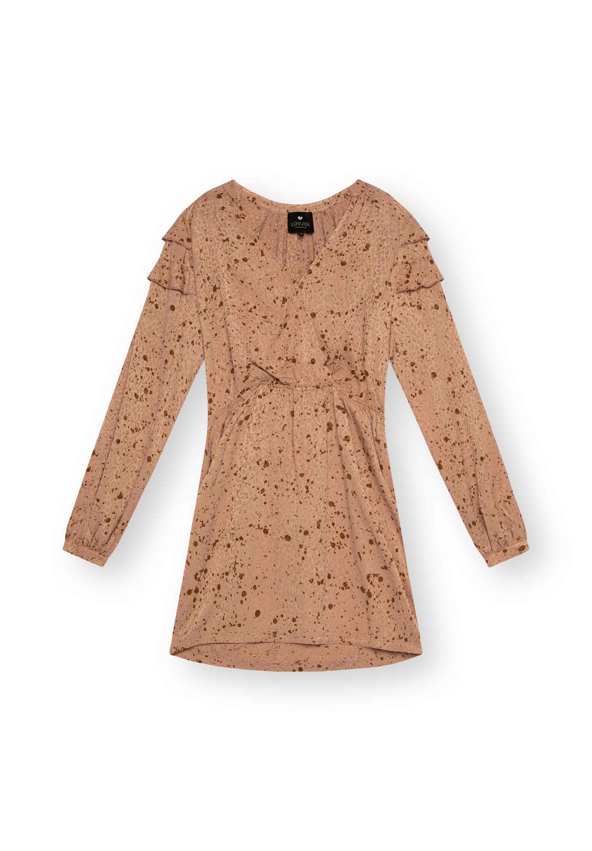 Kleid FRIEDI hell gemustert von LOVJOI aus Cupro und Ecovero™