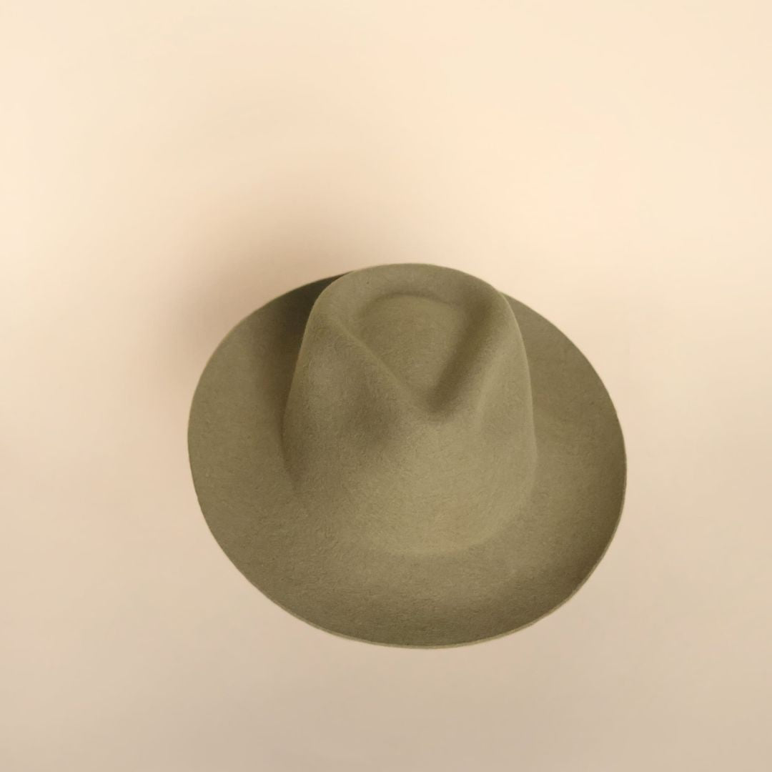 Grüner Hut Alba aus 100% Wolle von Verdonna
