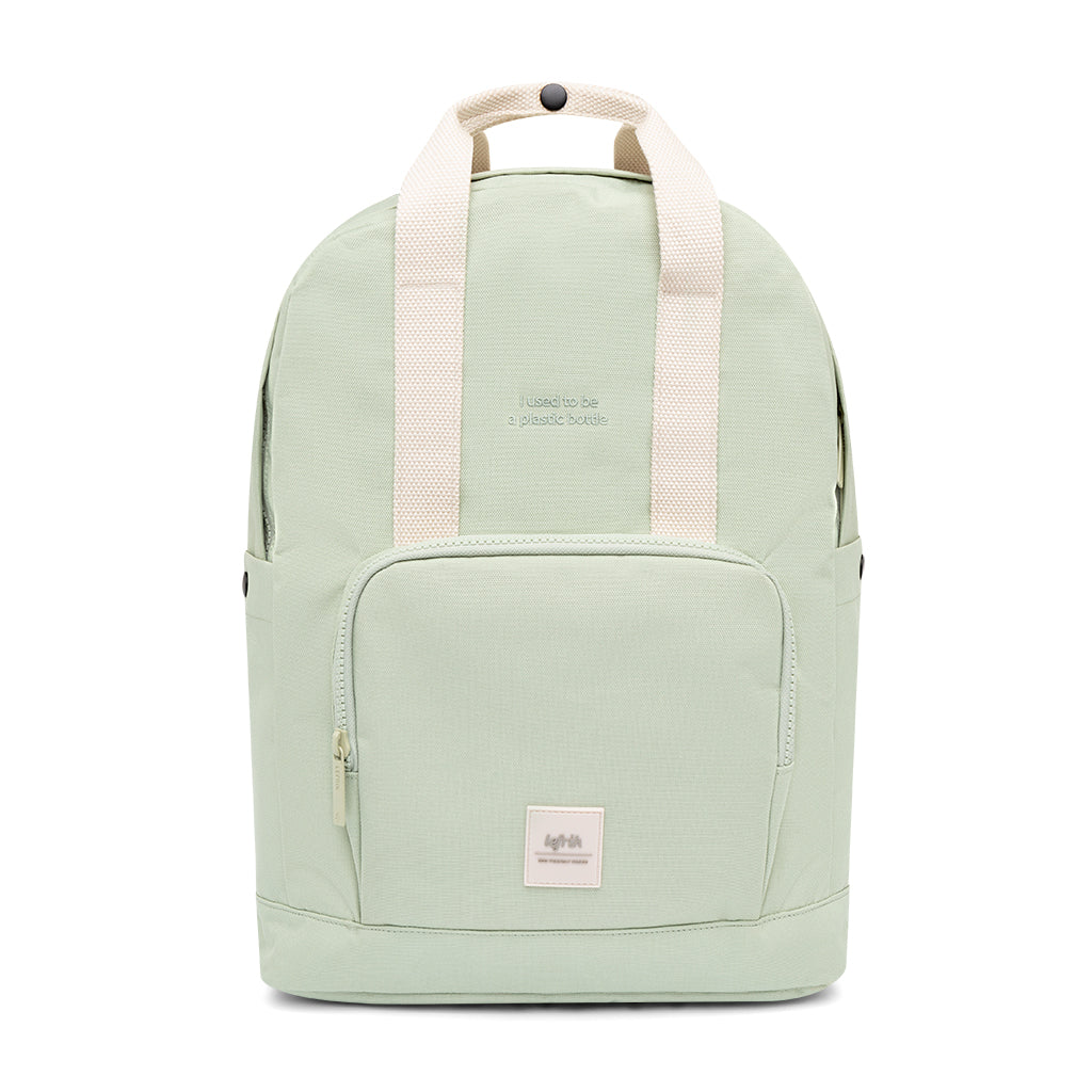Light green backpack Capsule (15l) made from recycled PET plastic bottles