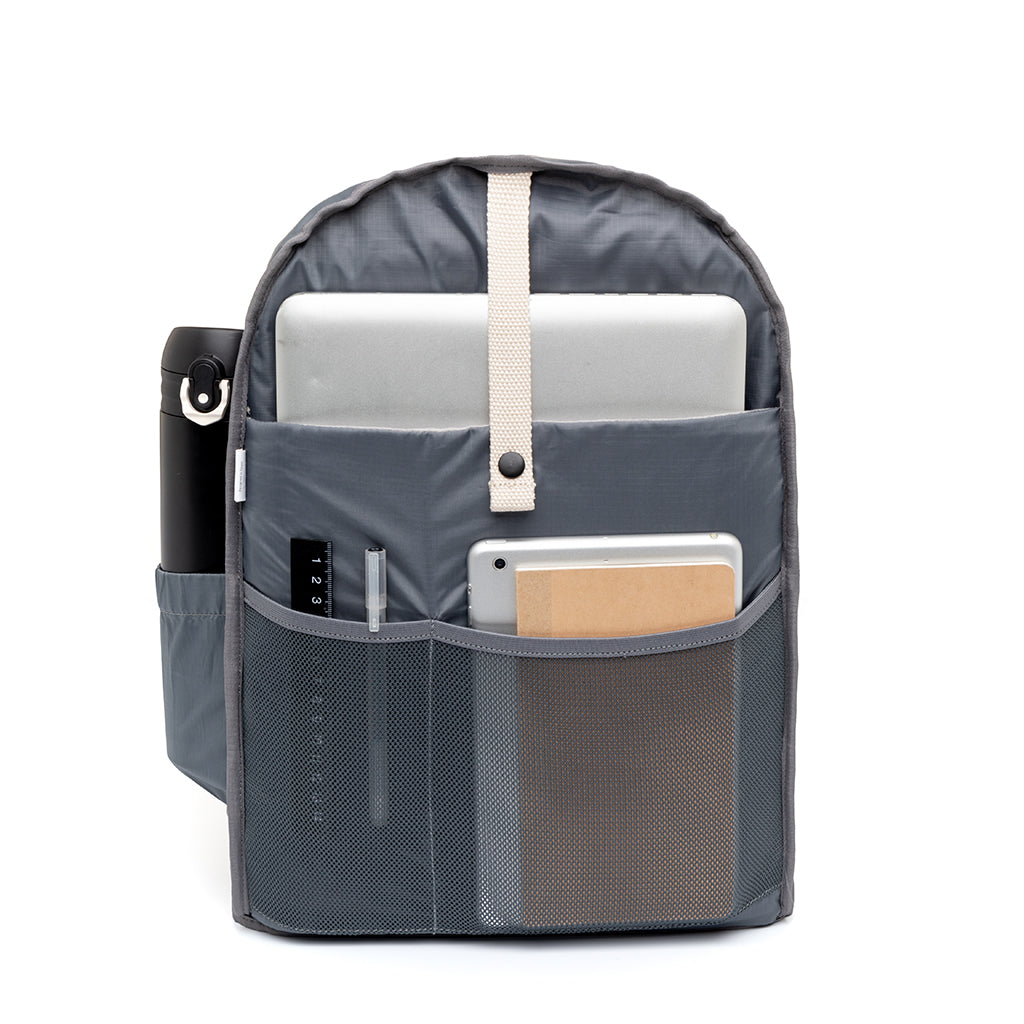 Light green backpack Capsule (15l) made from recycled PET plastic bottles