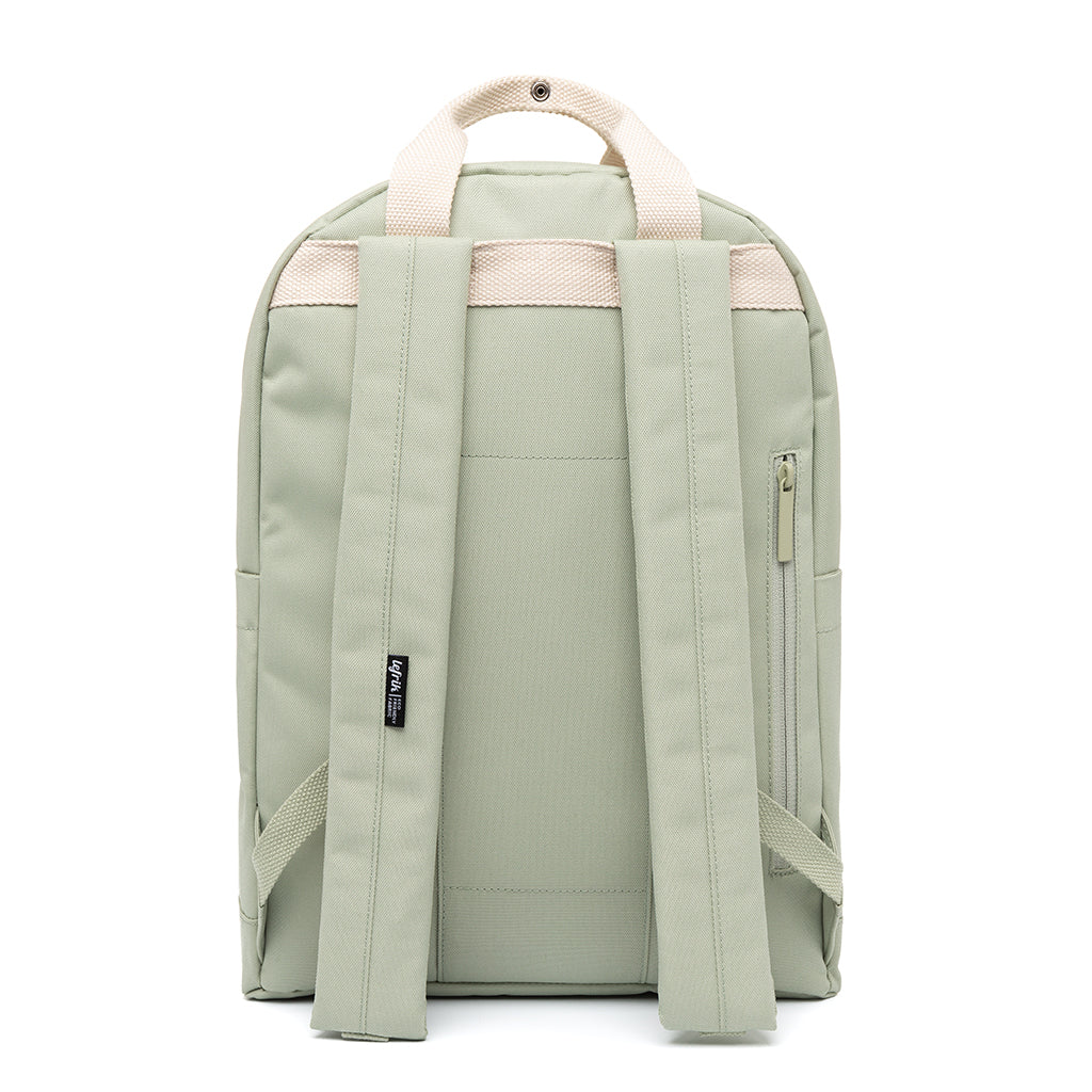 Light green backpack Capsule (15l) made from recycled PET plastic bottles