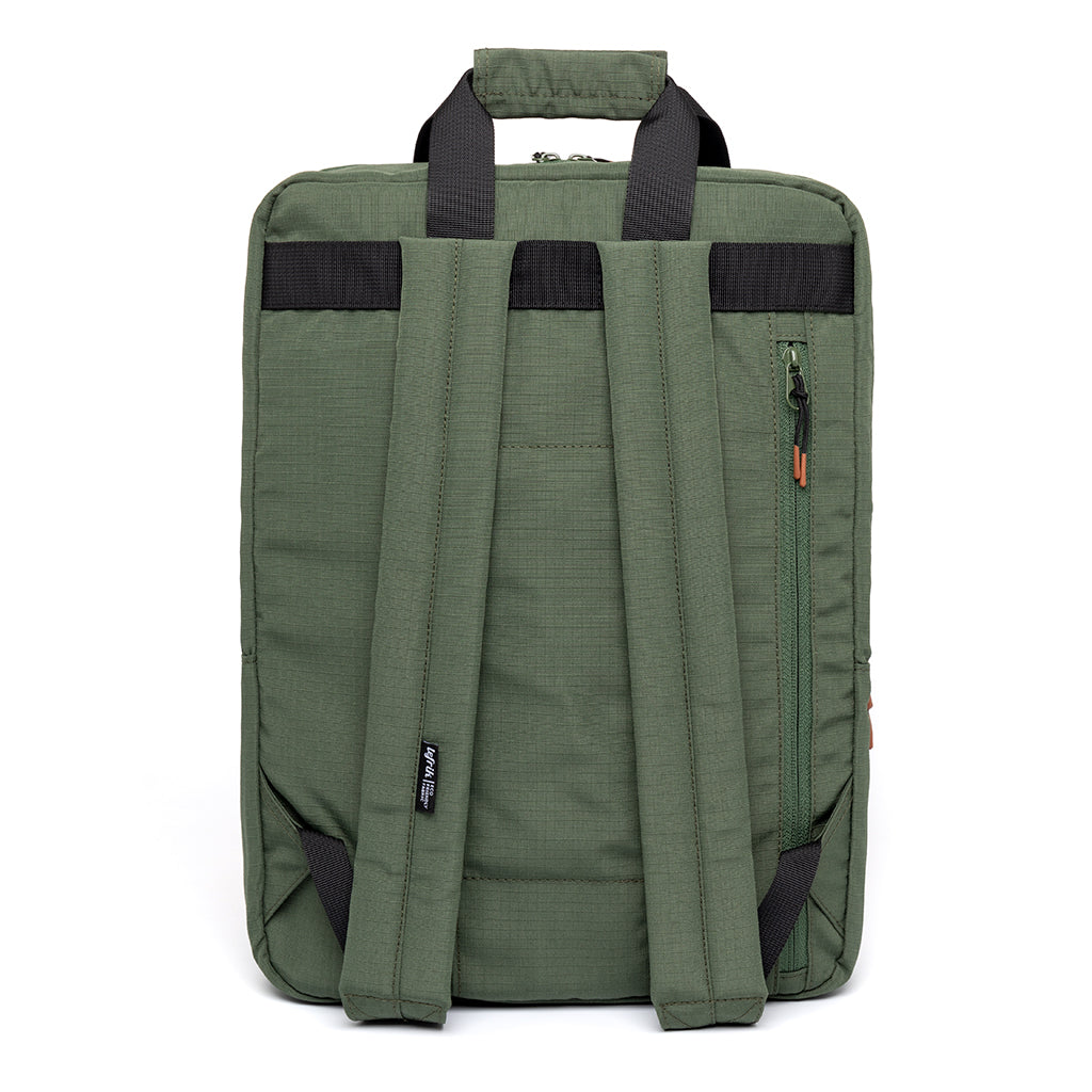 Grüner Rucksack Daily Vandra Business aus recyceltem PET von Lefrik