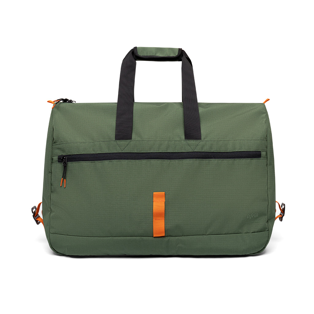 Green Vandra travel bag made from recycled PET from Lefrik