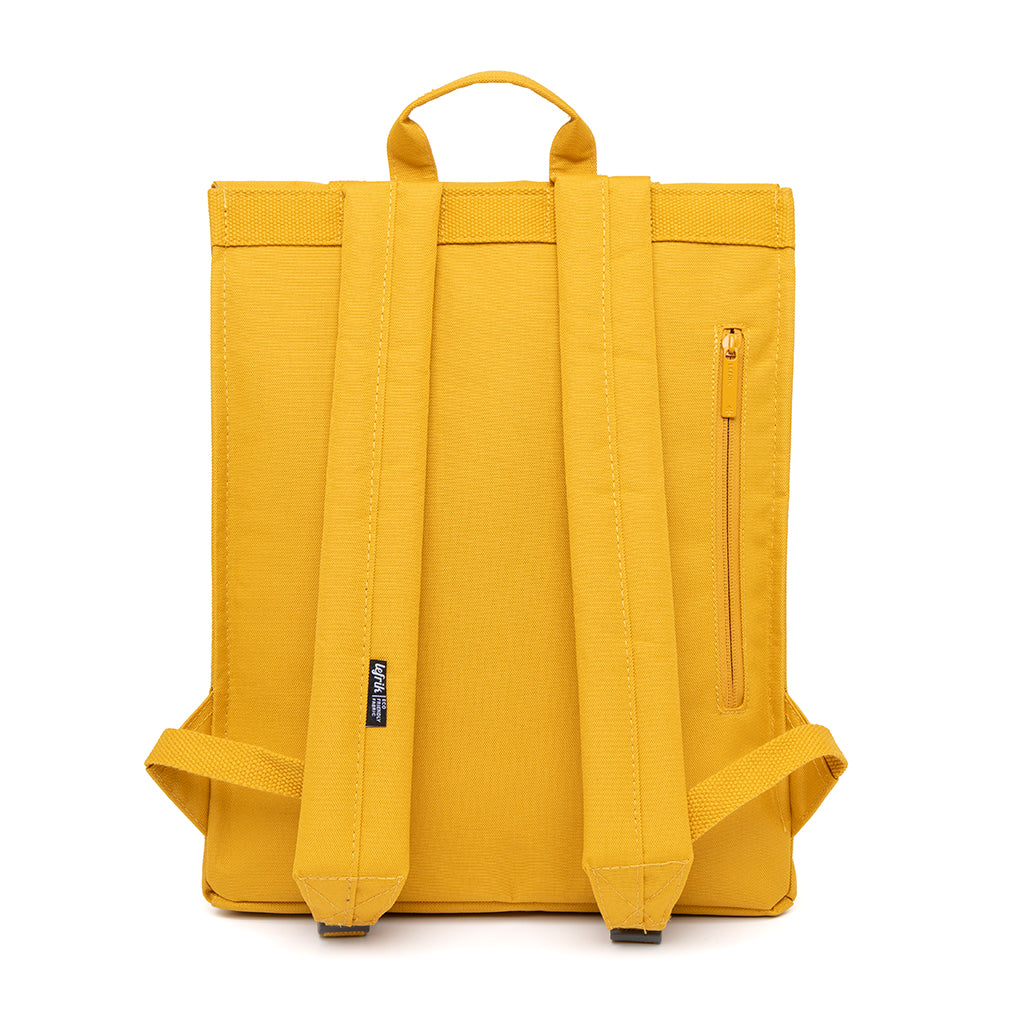 Gelber Rucksack Handy Metal aus recyceltem PET von Lefrik