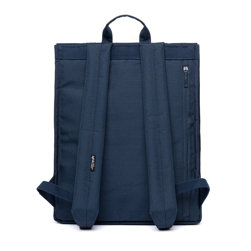 Blauer Rucksack Handy Metal aus recyceltem PET von Lefrik