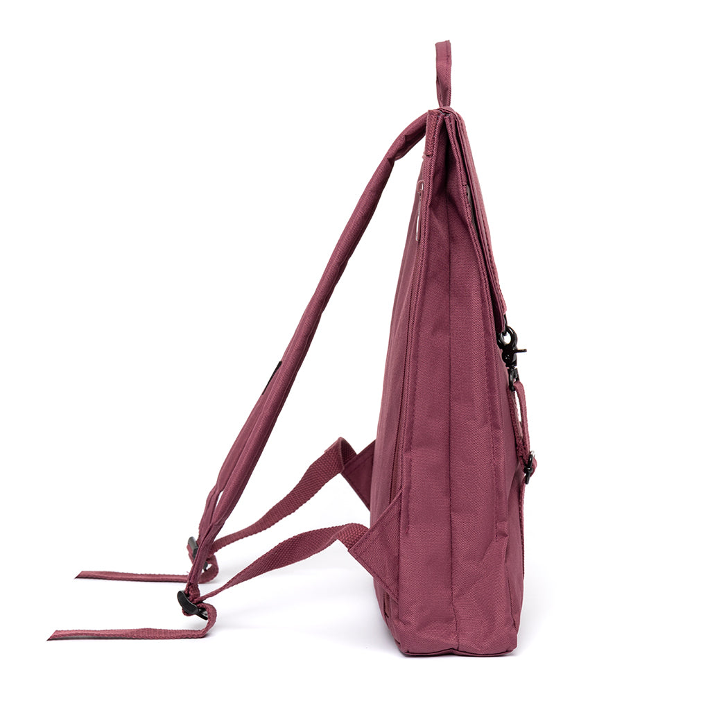 Roter Rucksack Handy Metal aus recyceltem PET von Lefrik