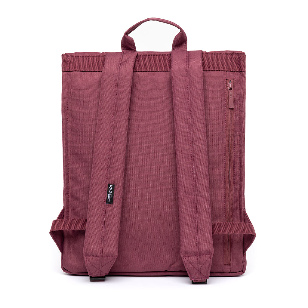 Roter Rucksack Handy Metal aus recyceltem PET von Lefrik