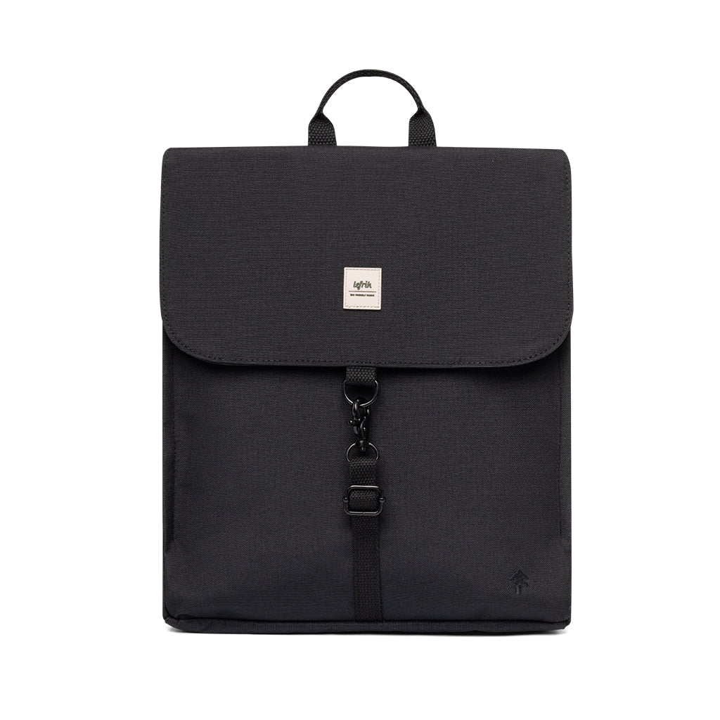 Black Handy Mini backpack made from recycled PET from Lefrik