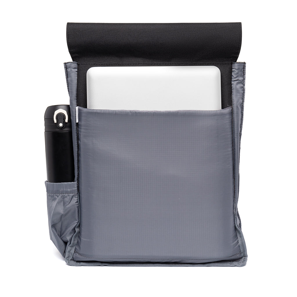 Black Handy Mini backpack made from recycled PET from Lefrik