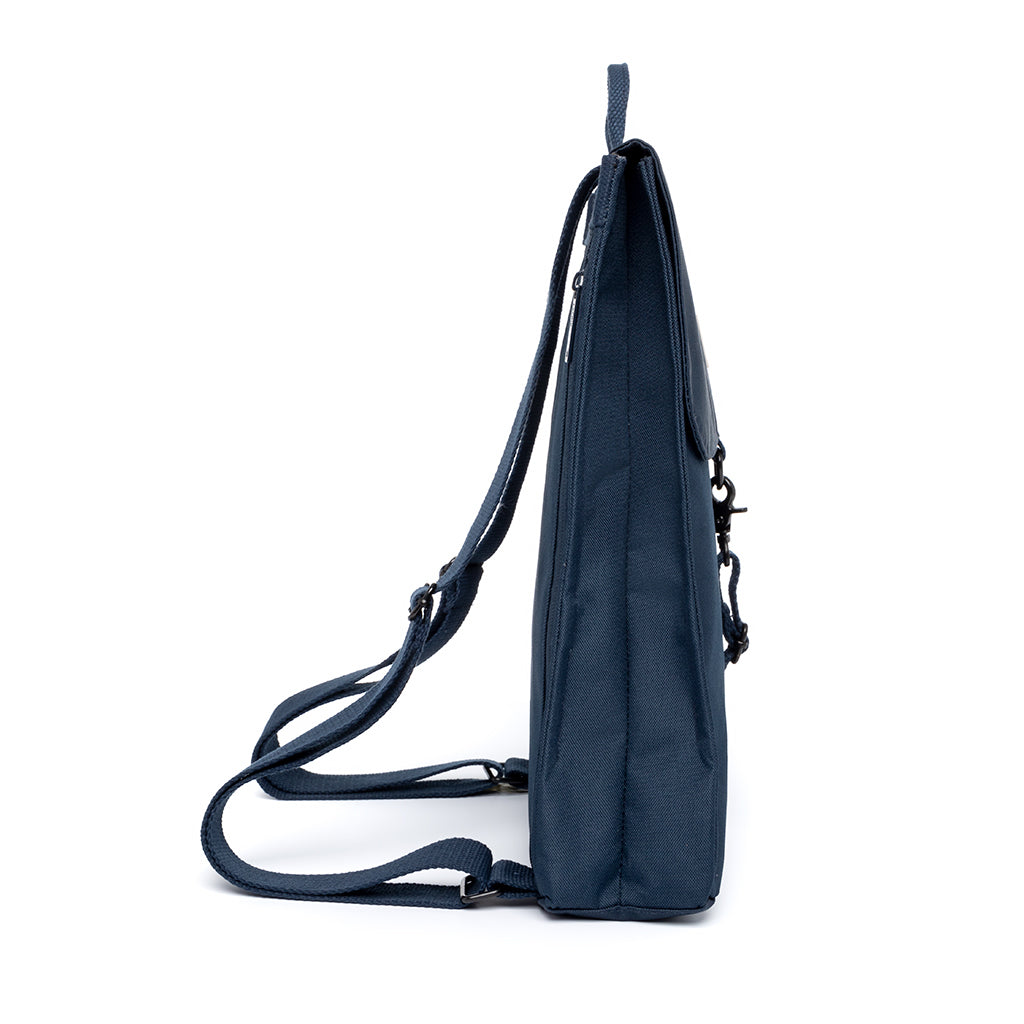 Blauer Rucksack Handy Mini aus recyceltem PET von Lefrik