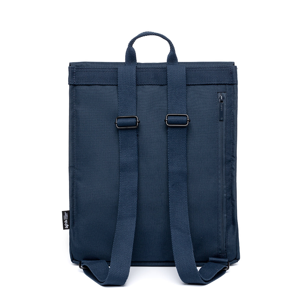 Blauer Rucksack Handy Mini aus recyceltem PET von Lefrik