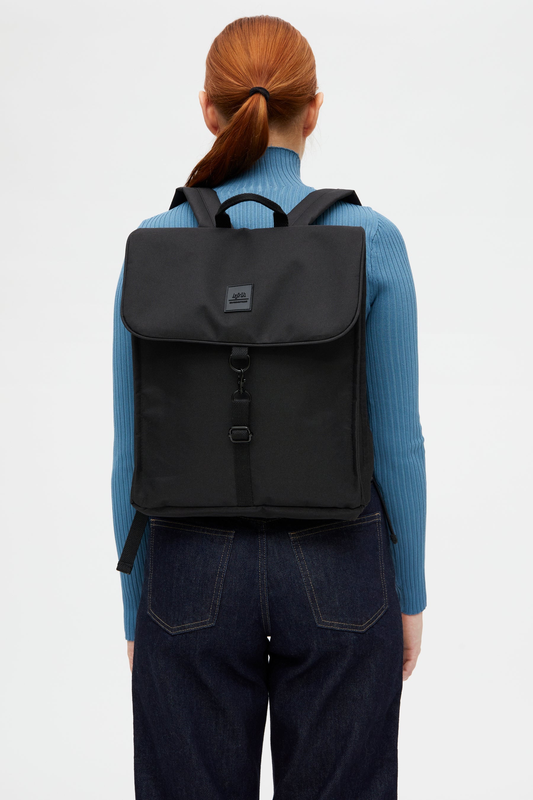 Black Handy Mini backpack made from recycled PET from Lefrik