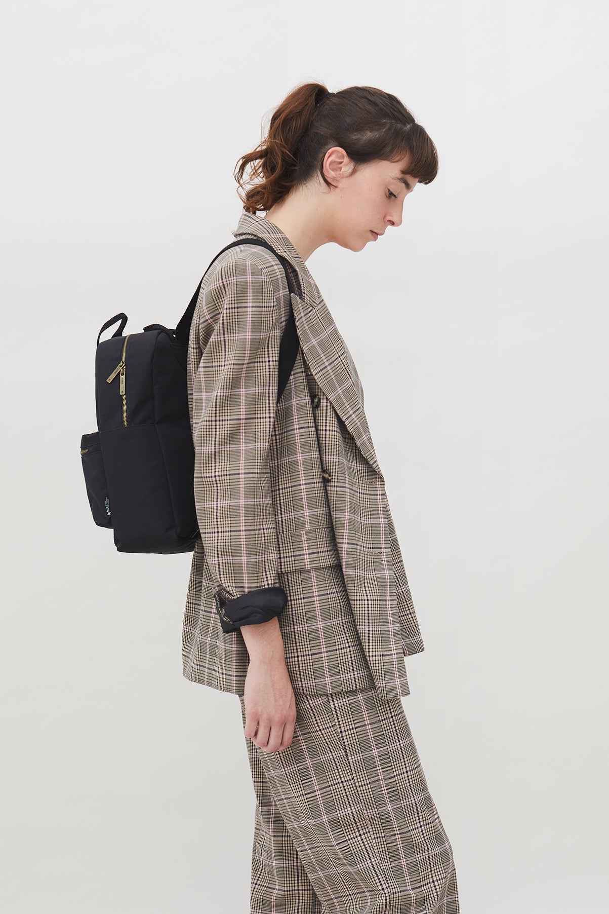 Black backpack Gold Classic (10l) made from recycled PET plastic bottles