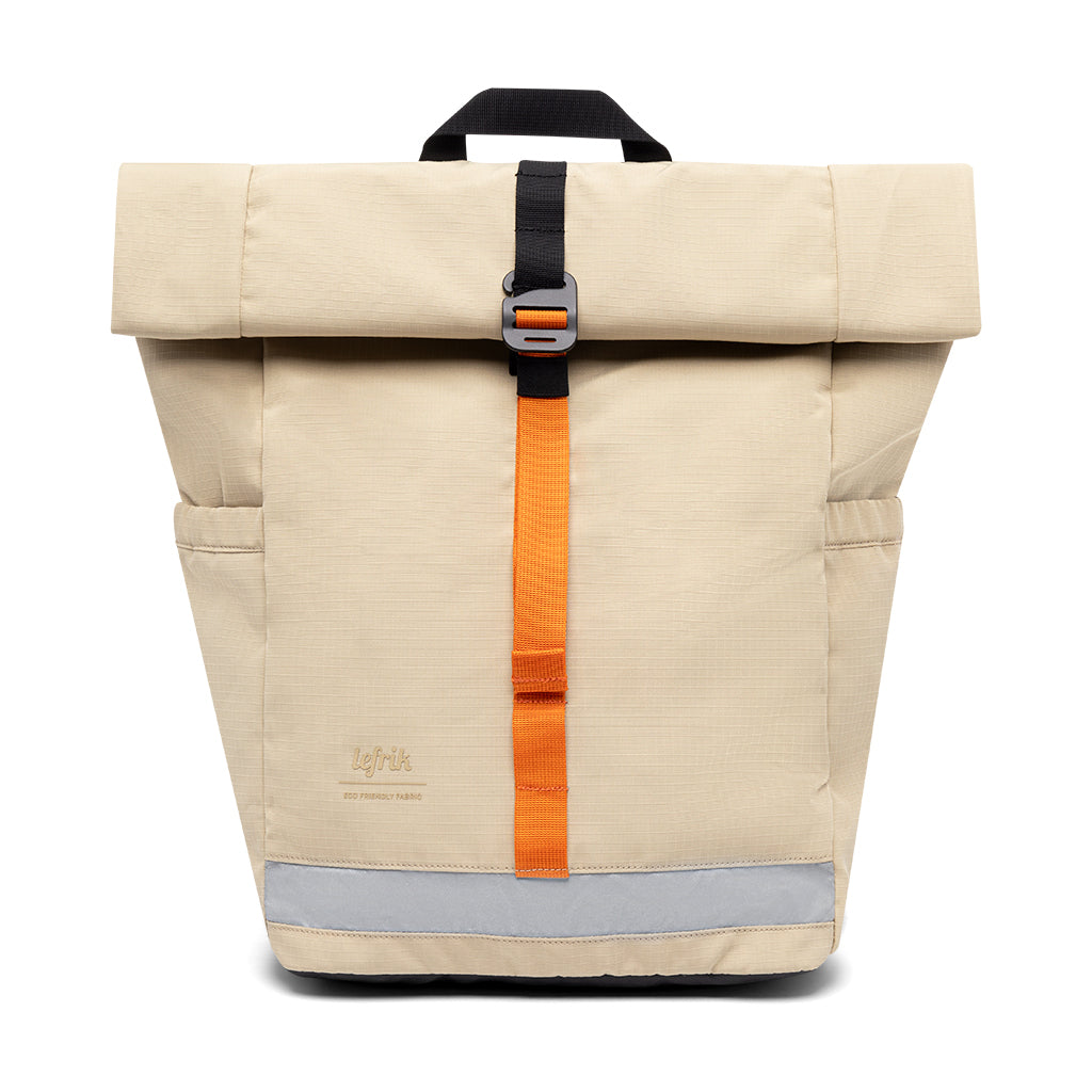 Beiger Rucksack Lars Roll Vandra aus recyceltem PET von Lefrik