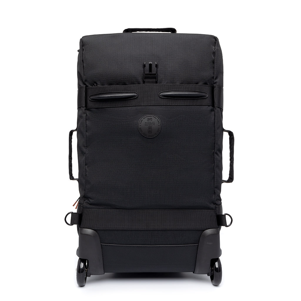 Black Maverick Ripstop travel trolley made from recycled PET from Lefrik